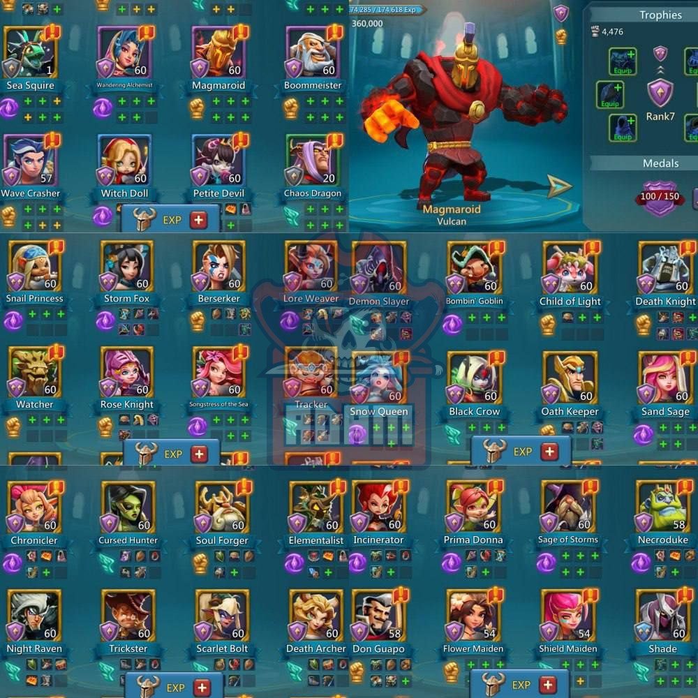 rl 1.260b might | 1300% inf 1262% rag 1302% cav | 3 mythic champs | can fly to k1465 rl 1.260b might | 1300% inf 1262% rag 1302% cav | 3 mythic champs | can fly to k1465