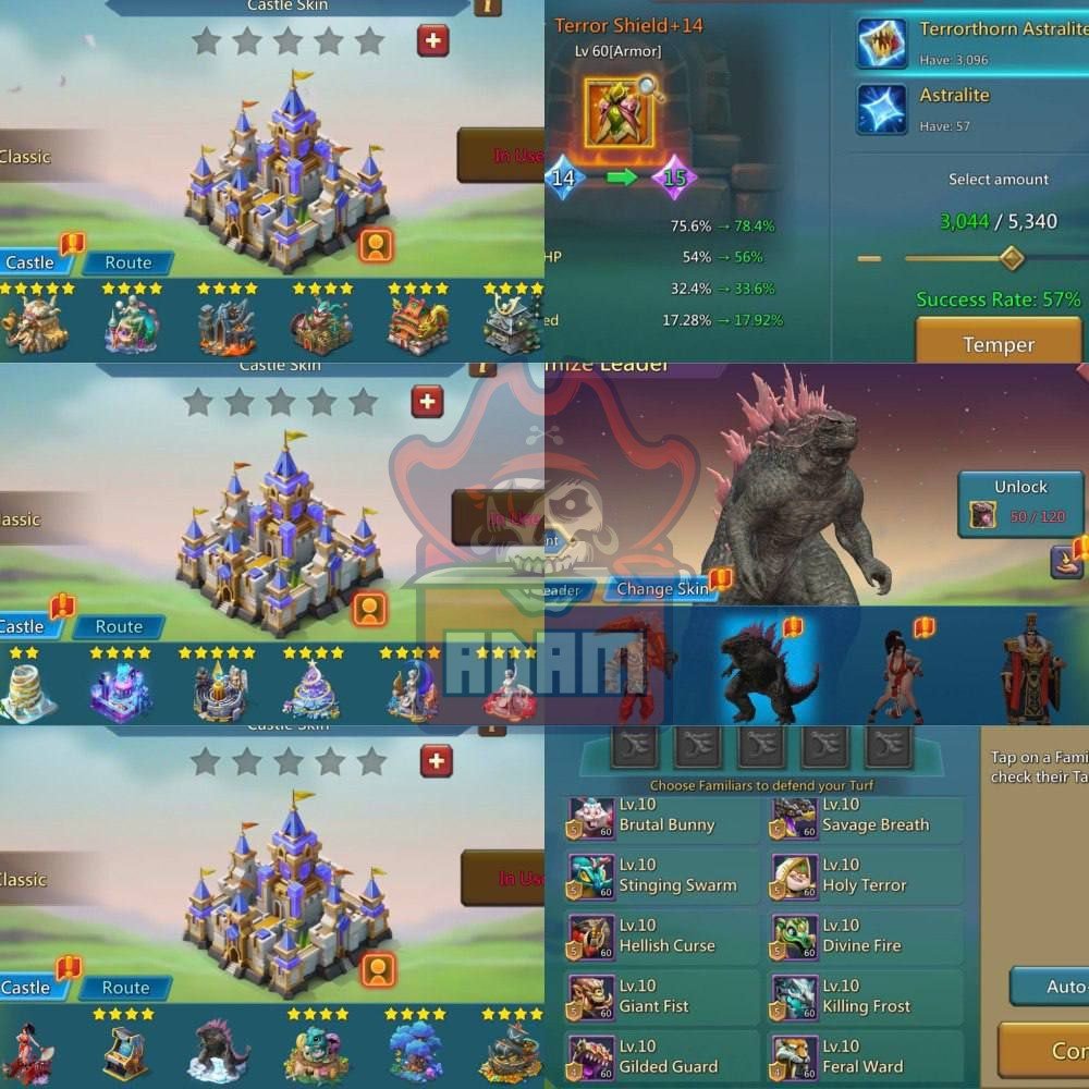 rl 1.260b might | 1300% inf 1262% rag 1302% cav | 3 mythic champs | can fly to k1465 rl 1.260b might | 1300% inf 1262% rag 1302% cav | 3 mythic champs | can fly to k1465