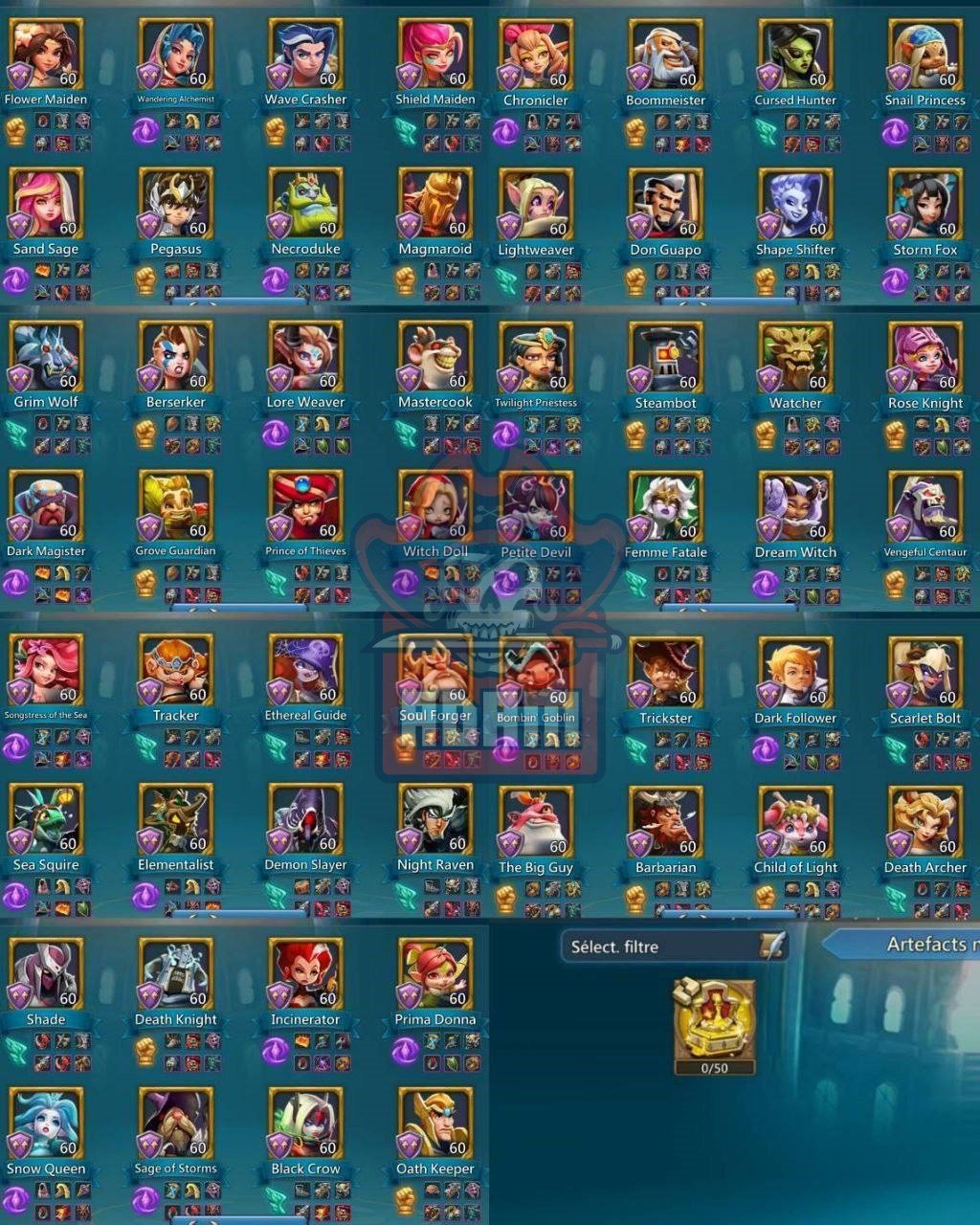 Titan with 3x11k Gold | 22x Mythic Champs | 3x Lv.15 | 8x Lv.12 | 16 Baron Jewels | 265 Castle Stars - Image 5