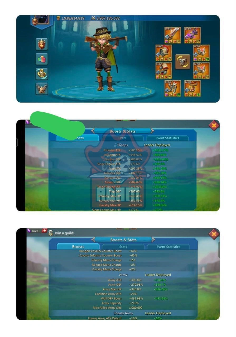 rl 2.24b might | 1475% inf 1442% rag 1429% cav | 17x mythic champs | 8x lv.12 champs | 112 blessed rl 2.24b might | 1475% inf 1442% rag 1429% cav | 17x mythic champs | 8x lv.12 champs | 112 blessed