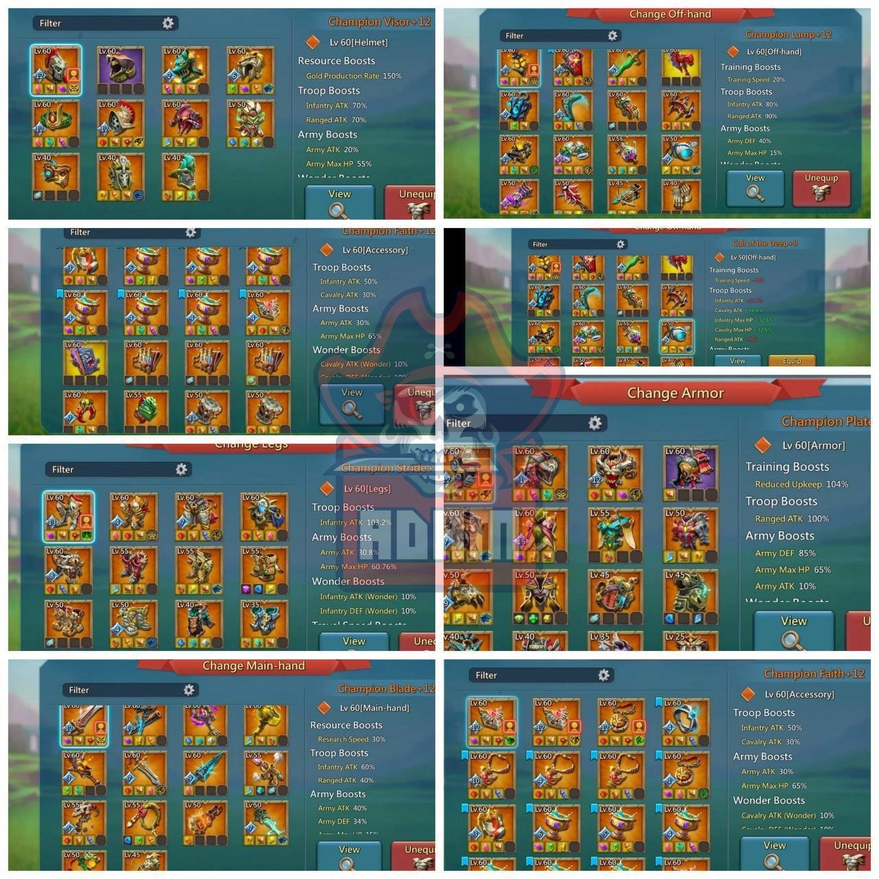 rl 2.24b might | 1475% inf 1442% rag 1429% cav | 17x mythic champs | 8x lv.12 champs | 112 blessed rl 2.24b might | 1475% inf 1442% rag 1429% cav | 17x mythic champs | 8x lv.12 champs | 112 blessed