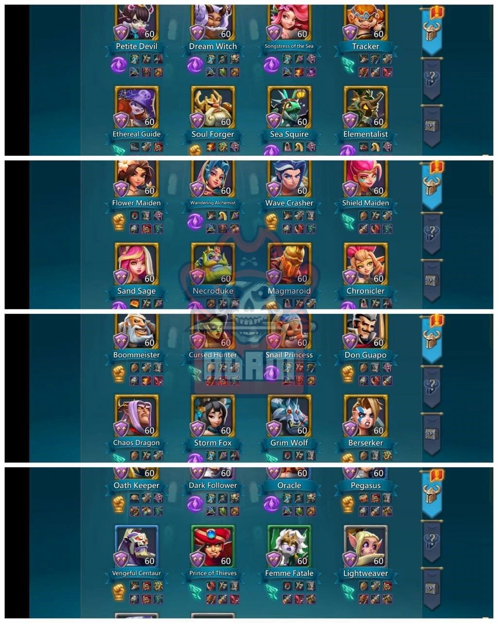 rl 2.24b might | 1475% inf 1442% rag 1429% cav | 17x mythic champs | 8x lv.12 champs | 112 blessed rl 2.24b might | 1475% inf 1442% rag 1429% cav | 17x mythic champs | 8x lv.12 champs | 112 blessed