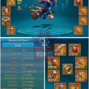 rl 1.480b might with 1x11k hero | 1360% inf 1267% rag 1286% cav | 16x mythic champs | 4x lv.12 champs | 40 blessed