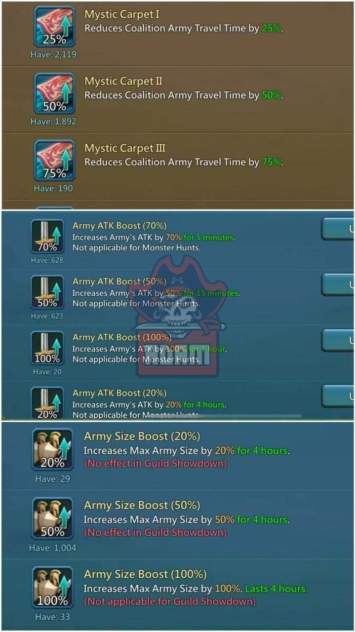 5x Emperror Pieces | 831% 811% 806% Base Stats | Can go to K1208 | 270 Castle Stars - Image 5