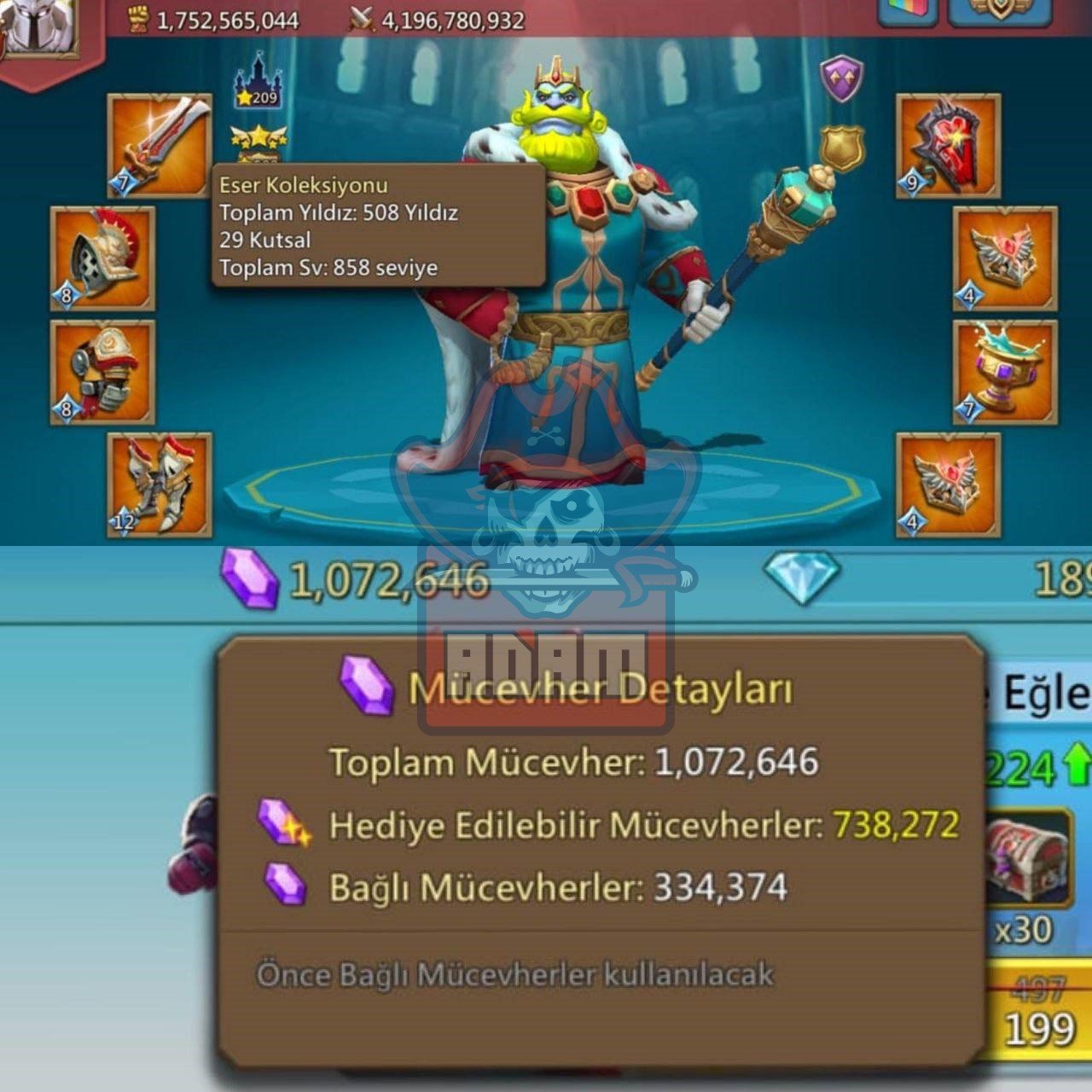 rl 1b 750m might | 1315% 1315% 1344% stats | 10 mythic champs | 209 castle stars rl 1b 750m might | 1315% 1315% 1344% stats | 10 mythic champs | 209 castle stars