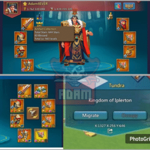 rl 1b762m might | can fly to k1327 | 1483% 1419% 1492% stats | 246 migration scrolls | 1x lv15 champ